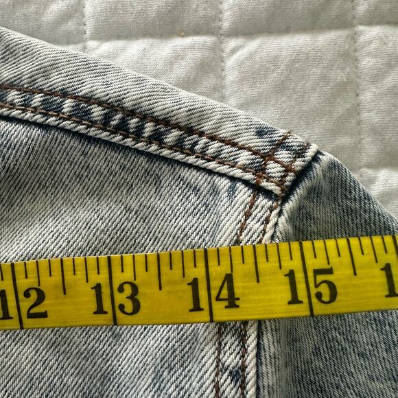 SPECIAL A Womens Jean Jacket Small Acid Wash Denim Biker Bohemian Casual - Picture 16 of 16